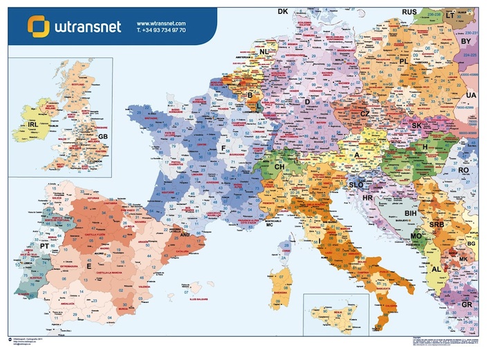 Europe Postal Codes Wransnet