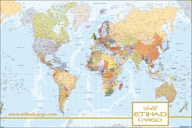 World map Etihad