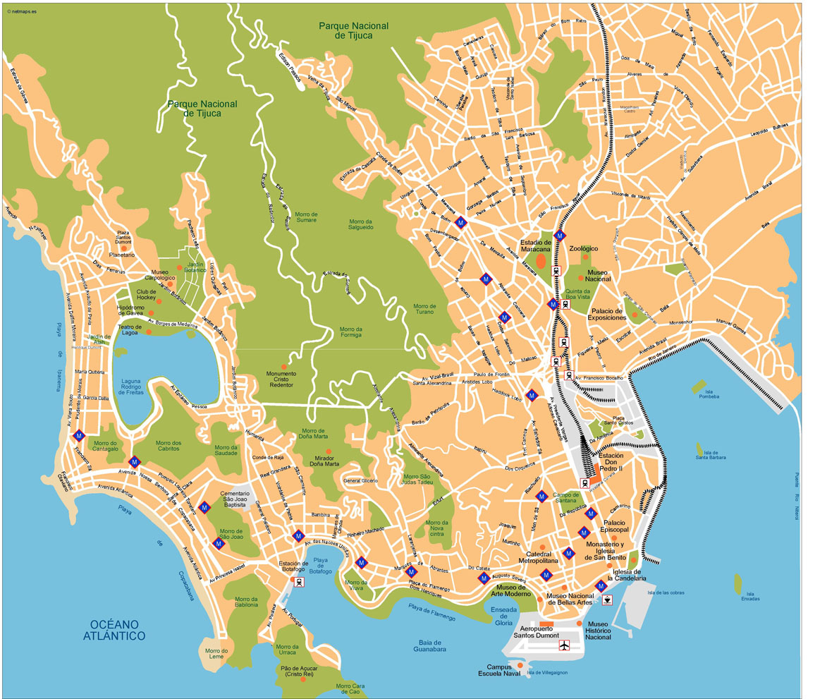 Rio De Janeiro Vector Map A Vector Eps Maps Designed By Our