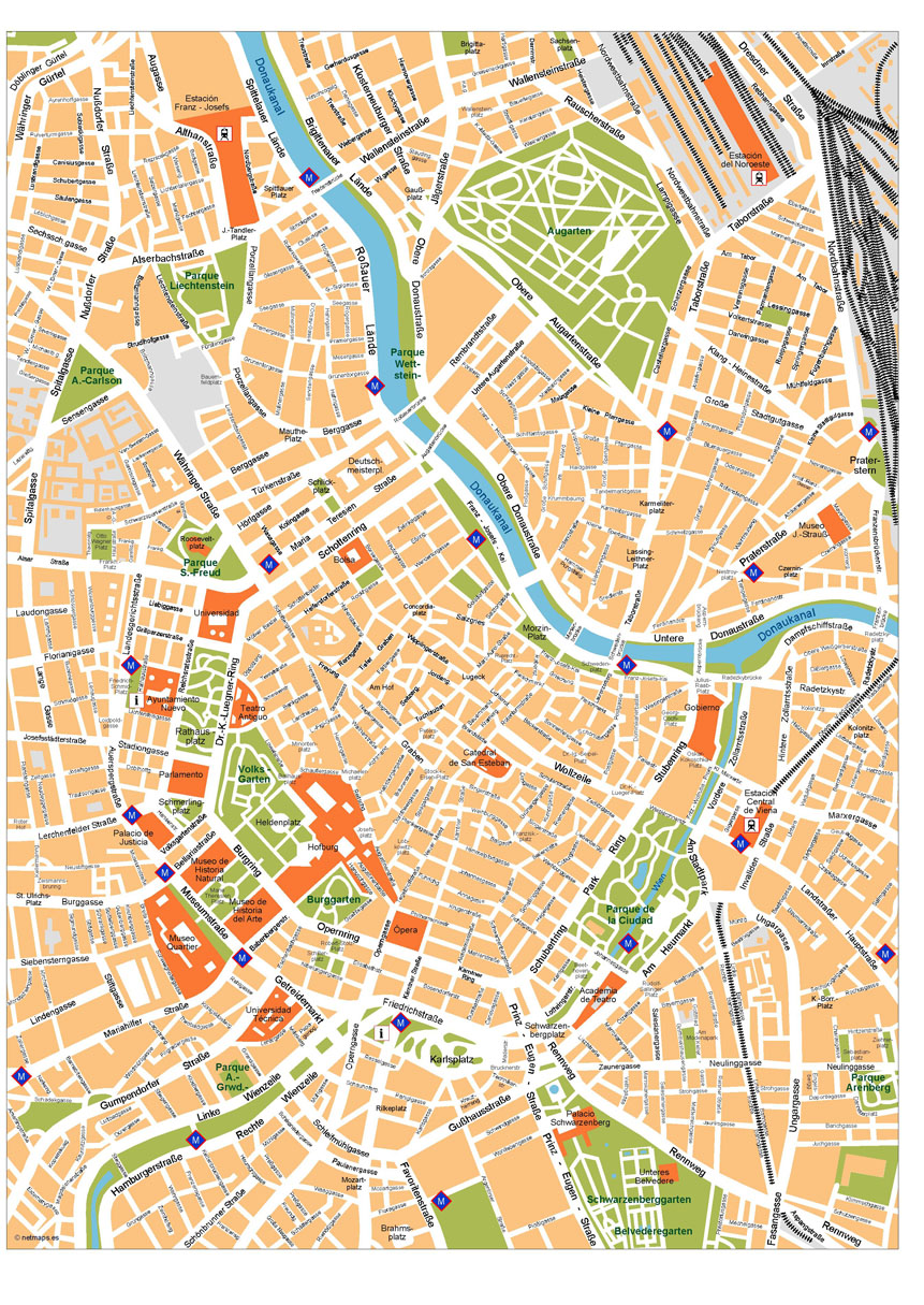Vienna Vector Map Vector World Maps