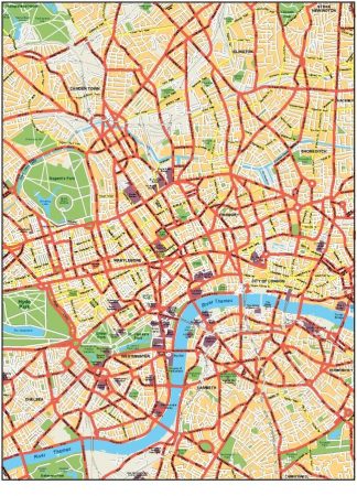 London Vector map. London EPS Illustrator Vector Maps. Eps Illustrator ...