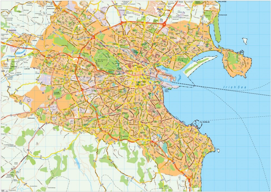Dublin Map Vector 1024x725 