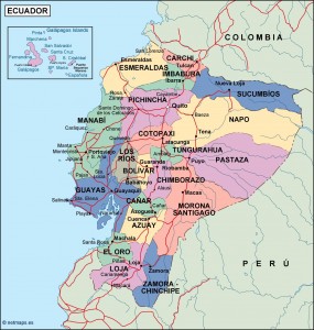 ecuador political map. Eps Illustrator Map | Vector World Maps