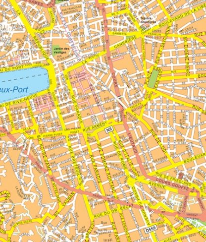 Marseille map. Eps Illustrator Map | Vector World Maps