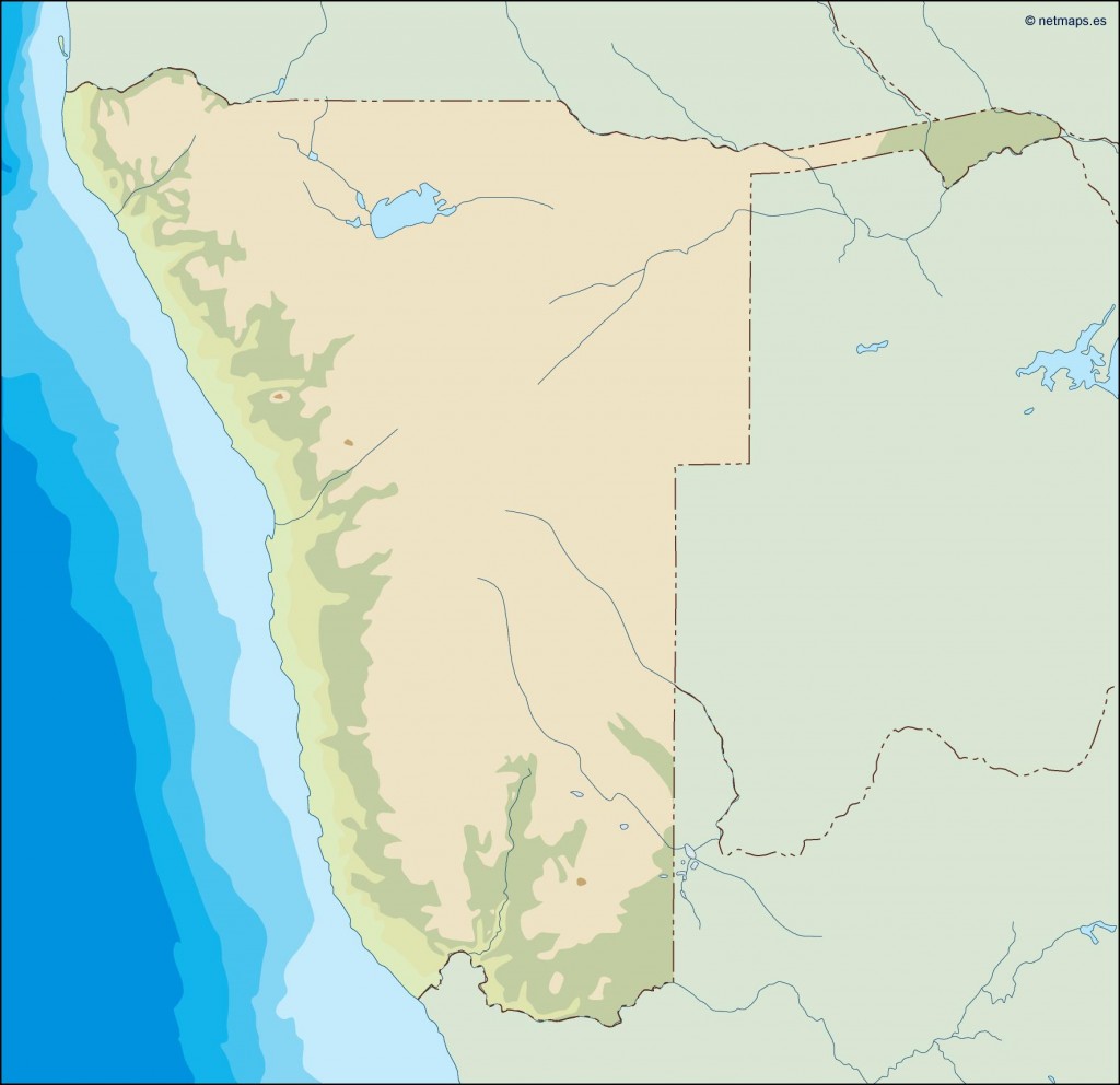 Namibia Illustrator Map Vector Eps Maps Eps Illustrator Map Vector