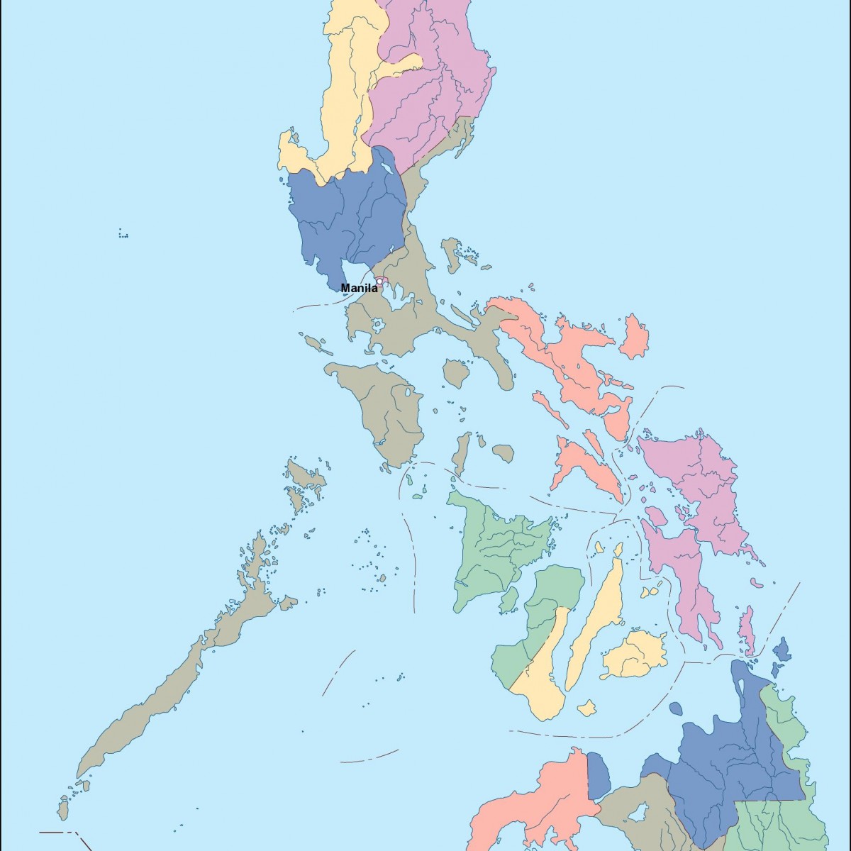 philippines vector map. Eps Illustrator Map | Vector World Maps