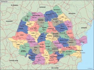 Romania Political Map 300x225 