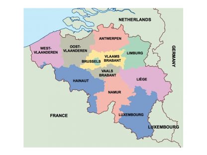 belgium presentation map | Vector World Maps