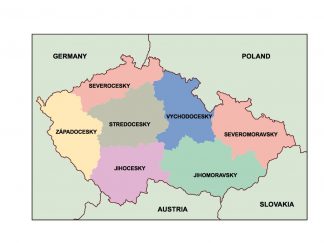 czech republic presentation map | Vector World Maps