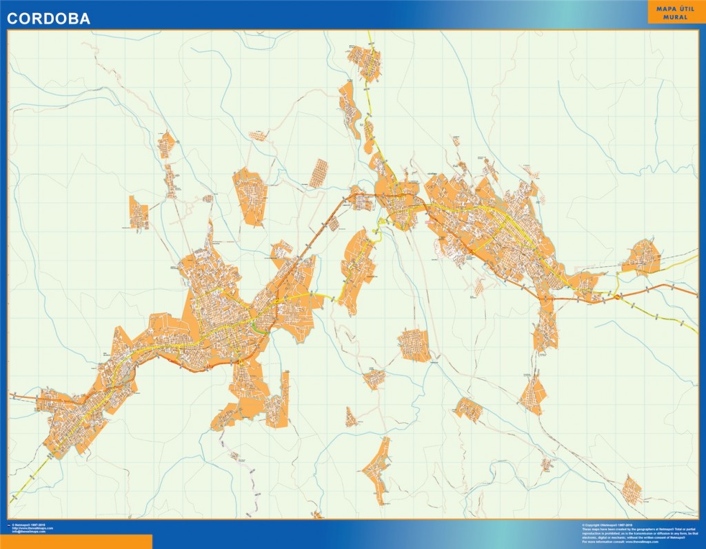 mapa Cordoba | Vector World Maps