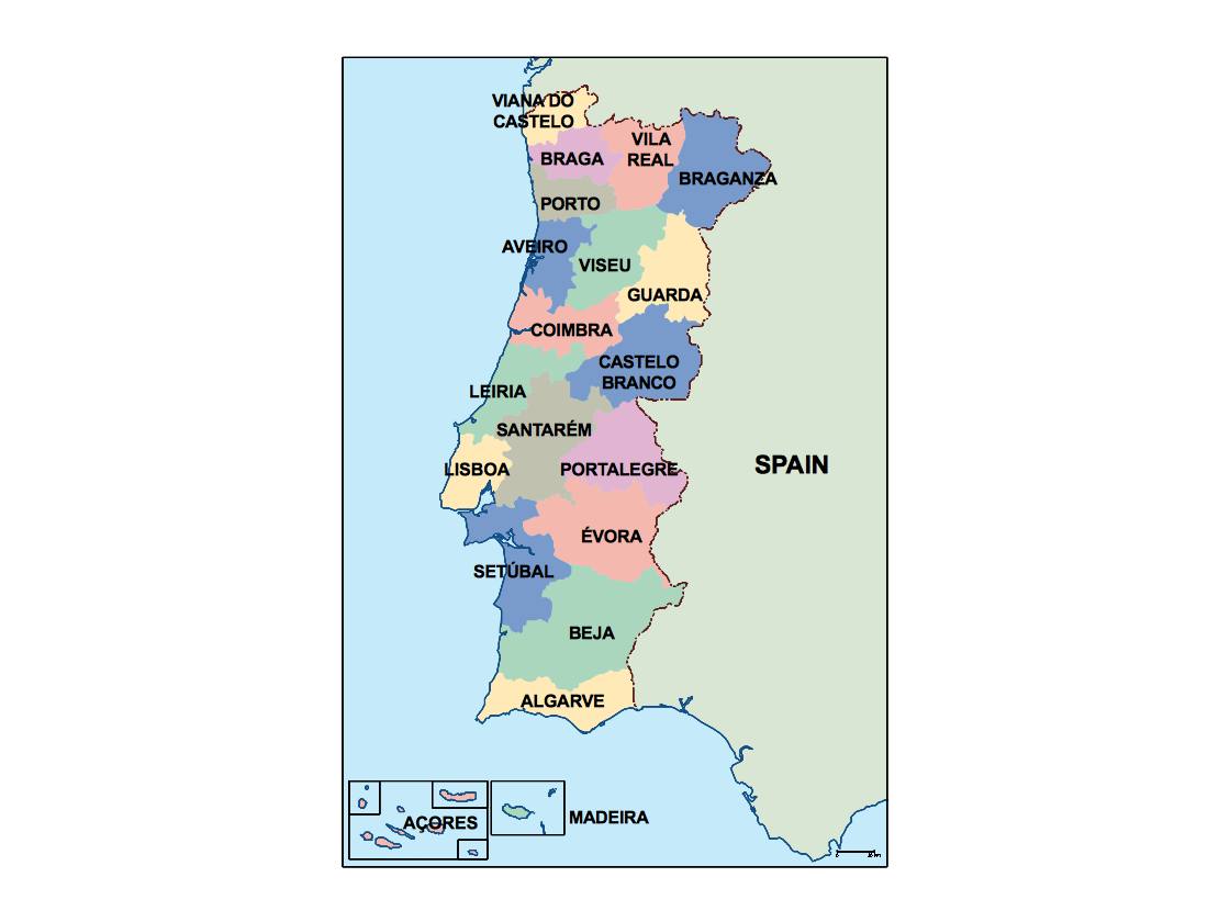 Portugal Map PowerPoint