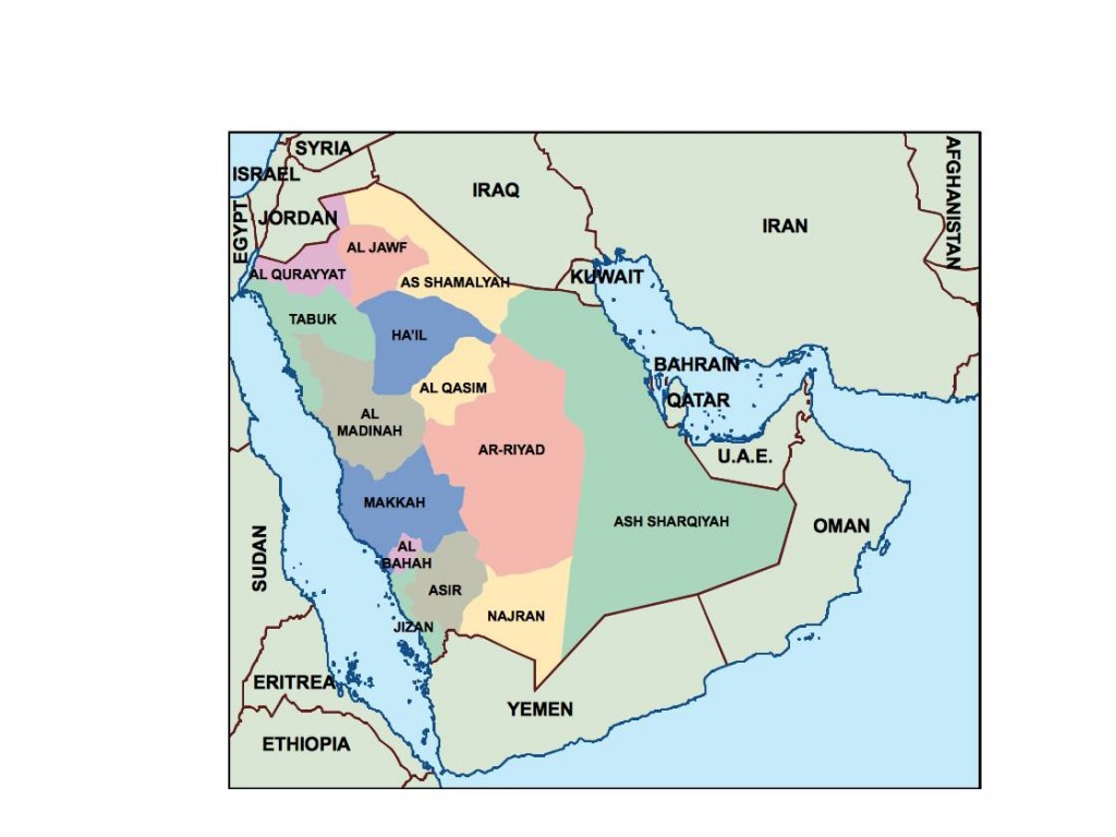 Саудовская аравия википедия карта
