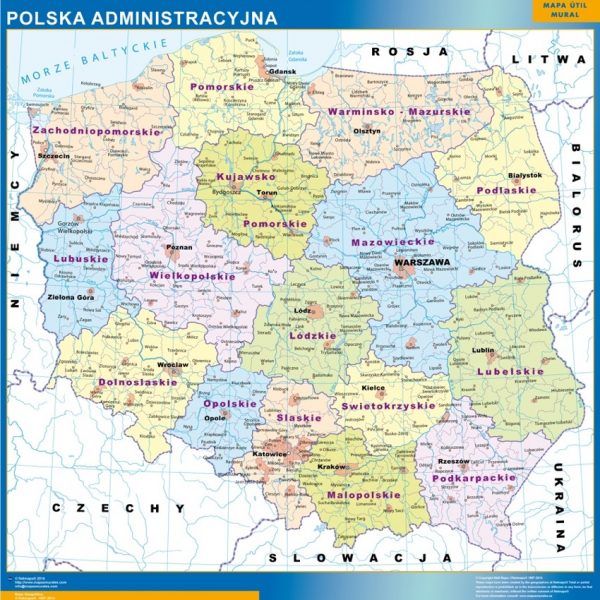 magnetic map poland | Vector World Maps