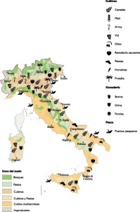 Italy Agricultural Map 199x300 