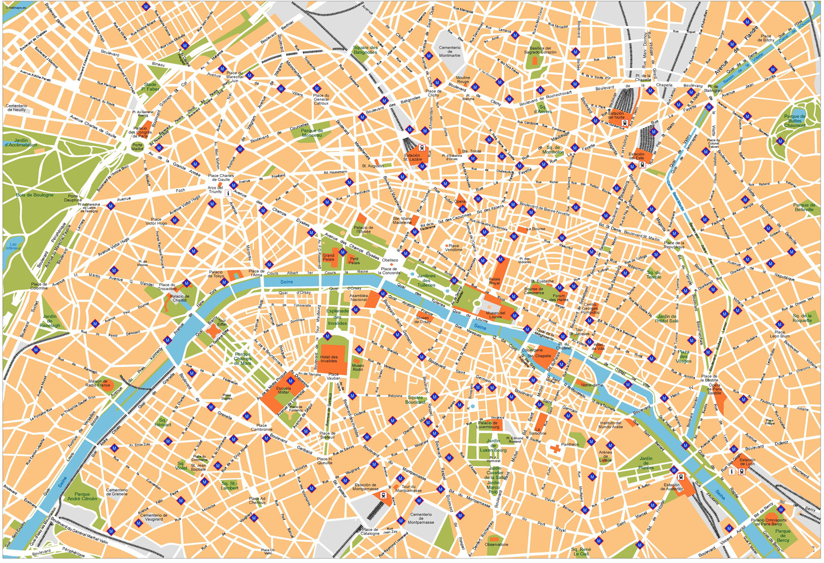 Find Paris Vector Map for a project | Netmaps. Vector eps maps