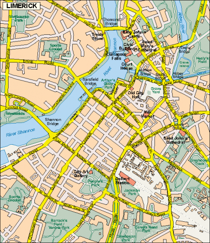 Limerick EPS map | Vector World Maps